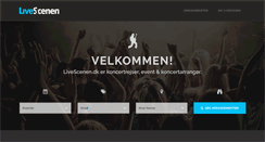 Desktop Screenshot of livescenen.dk